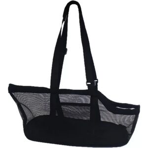 INF Sac bandoulière d'été en maille noir pour animaux - Transporteur respirant à épaule unique pour chats et petits chiens, L - Publicité INF Sac bandoulière d'été en maille noir pour animaux - Transporteur respirant à épaule unique pour chats et petits chiens, L - Publicité