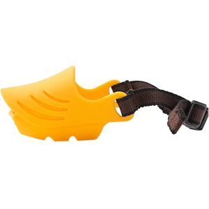 INF Muselière réglable pour chien en silicone - Bec de canard respirant, anti-morsure, anti-aboiement et anti-fouille pour M Jaune - Publicité INF Muselière réglable pour chien en silicone - Bec de canard respirant, anti-morsure, anti-aboiement et anti-fouille pour M Jaune - Publicité