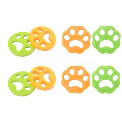 INF Récupérateur de poils réutilisable - 8 pièces Multicolore - Captureur de poils pour animaux - Publicité INF Récupérateur de poils réutilisable - 8 pièces Multicolore - Captureur de poils pour animaux - Publicité