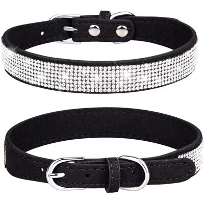 INF Ensemble collier et laisse pour chien en strass étincelant pour animaux de compagnie XXL - Publicité INF Ensemble collier et laisse pour chien en strass étincelant pour animaux de compagnie XXL - Publicité