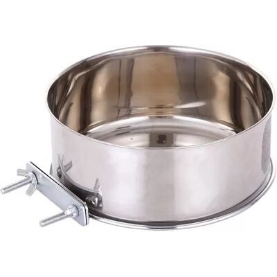 INF Gamelle suspendue en acier inoxydable pour cage pour chien - Solution d'alimentation sûre et pratique - Publicité INF Gamelle suspendue en acier inoxydable pour cage pour chien - Solution d'alimentation sûre et pratique - Publicité