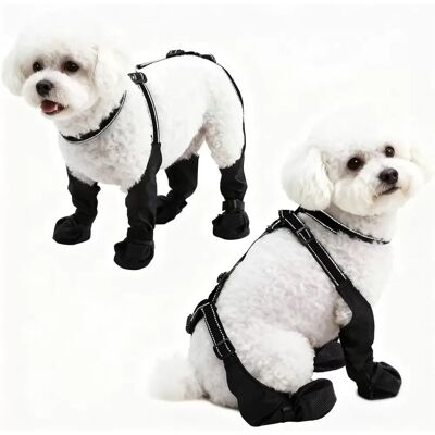 INF Chaussures antisalissure et antidérapantes pour chien - Protège les pattes, polyester respirant S - Publicité INF Chaussures antisalissure et antidérapantes pour chien - Protège les pattes, polyester respirant S - Publicité