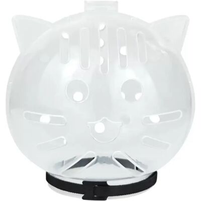INF Muselière Transparente Anti-Morsure pour Chat - Grande (5-7 kg) - Blanche, Conception Respirante - Publicité INF Muselière Transparente Anti-Morsure pour Chat - Grande (5-7 kg) - Blanche, Conception Respirante - Publicité