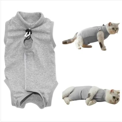 INF Combinaison de récupération post-opératoire pour animaux : Protection anti-léchage pour chats et chiens L - Publicité INF Combinaison de récupération post-opératoire pour animaux : Protection anti-léchage pour chats et chiens L - Publicité