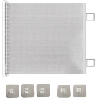 INF Barrière rétractable automatique pour animaux - Barrière filet blanche pour chat, barrière anti-saut et bloqueur de porte S - Publicité INF Barrière rétractable automatique pour animaux - Barrière filet blanche pour chat, barrière anti-saut et bloqueur de porte S - Publicité