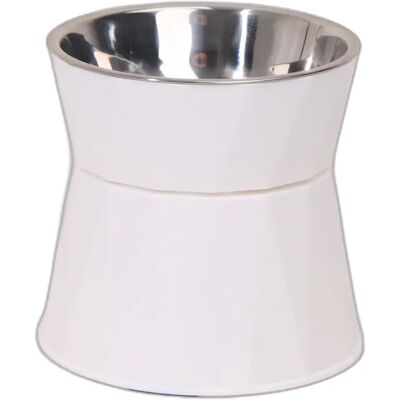 INF Gamelle surélevée en acier inoxydable avec protection du cou et socle amovible antidérapant Blanc - Publicité INF Gamelle surélevée en acier inoxydable avec protection du cou et socle amovible antidérapant Blanc - Publicité