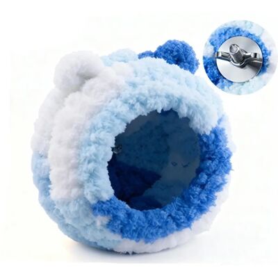 INF Nid d'oiseau suspendu latéral en polaire corail avec armature en fer - Épais, lavable, refuge chaud Bleu - Publicité INF Nid d'oiseau suspendu latéral en polaire corail avec armature en fer - Épais, lavable, refuge chaud Bleu - Publicité