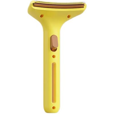 INF Peigne anti-mue pour animaux - Auto-nettoyant à bouton-poussoir, dents en acier inoxydable, poignée ergonomique ABS pour Jaune - Publicité INF Peigne anti-mue pour animaux - Auto-nettoyant à bouton-poussoir, dents en acier inoxydable, poignée ergonomique ABS pour Jaune - Publicité