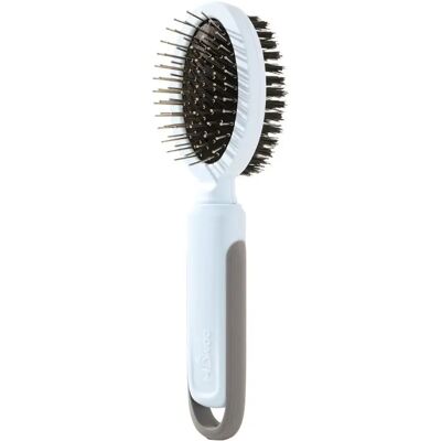 INF Brosse auto-nettoyante double face pour chiens et chats - ABS+acier inoxydable pour démêlage et massage Bleu - Publicité INF Brosse auto-nettoyante double face pour chiens et chats - ABS+acier inoxydable pour démêlage et massage Bleu - Publicité