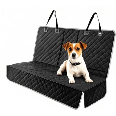 INF Tapis de voiture pour animaux à double fermeture éclair, tissu Oxford, compatible ceinture, ajustable pour chiens moyens et - Publicité INF Tapis de voiture pour animaux à double fermeture éclair, tissu Oxford, compatible ceinture, ajustable pour chiens moyens et - Publicité
