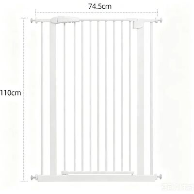 INF Barrière de sécurité pour chats sans perçage - Installation sans dommage, oscillation bidirectionnelle 180°, renfort Blanc - Publicité INF Barrière de sécurité pour chats sans perçage - Installation sans dommage, oscillation bidirectionnelle 180°, renfort Blanc - Publicité