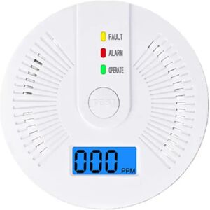INF Détecteur d'alarme de monoxyde de carbone (CO) avec écran LCD (1 pièce - Pile non incluse) - Publicité INF Détecteur d'alarme de monoxyde de carbone (CO) avec écran LCD (1 pièce - Pile non incluse) - Publicité