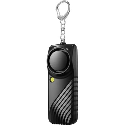 INF Alarme de sécurité personnelle avec pile - Porte-clés d'alarme d'urgence 130 dB avec lumière LED Le noir - Publicité INF Alarme de sécurité personnelle avec pile - Porte-clés d'alarme d'urgence 130 dB avec lumière LED Le noir - Publicité