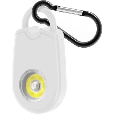 INF Alarme de sécurité personnelle à LED ultra-lumineuse - Alarme d'urgence 125 dB avec porte-clés Blanc - Publicité INF Alarme de sécurité personnelle à LED ultra-lumineuse - Alarme d'urgence 125 dB avec porte-clés Blanc - Publicité