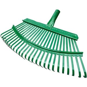 INF Râteau à feuilles de jardin 25 dents en acier avec manche télescopique amovible - Publicité INF Râteau à feuilles de jardin 25 dents en acier avec manche télescopique amovible - Publicité