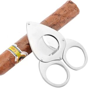 INF Coupe-cigare à double lame en acier inoxydable - Ciseaux à cigare tranchants pour des coupes nettes - Publicité INF Coupe-cigare à double lame en acier inoxydable - Ciseaux à cigare tranchants pour des coupes nettes - Publicité
