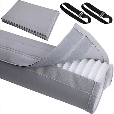 INF Manchon isolant pour tuyau de climatisation portable - Housse d'échappement en polyester pour tuyaux 5 and 5.9in, 150cm x Gris - Publicité INF Manchon isolant pour tuyau de climatisation portable - Housse d'échappement en polyester pour tuyaux 5 and 5.9in, 150cm x Gris - Publicité