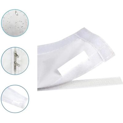 INF Tissu d'étanchéité pour climatiseur portable, triangulaire 2 pièces 380cm - Fibre synthétique respirante, barrière - Publicité INF Tissu d'étanchéité pour climatiseur portable, triangulaire 2 pièces 380cm - Fibre synthétique respirante, barrière - Publicité