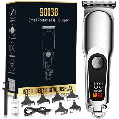 INF Mini Tondeuse à Cheveux Portable Électrique Numérique pour Barbe et Cheveux Argent - Publicité INF Mini Tondeuse à Cheveux Portable Électrique Numérique pour Barbe et Cheveux Argent - Publicité