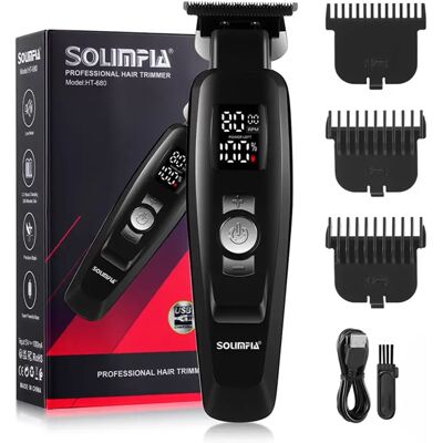 INF Tondeuse à cheveux électrique professionnelle avec écran LCD, 3 vitesses et rechargeable Type-C - Publicité INF Tondeuse à cheveux électrique professionnelle avec écran LCD, 3 vitesses et rechargeable Type-C - Publicité
