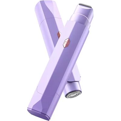 INF Tondeuse électrique rechargeable pour maillot et corps avec lames en acier inoxydable, double tête, étanche IPX6, USB-C Violet - Publicité INF Tondeuse électrique rechargeable pour maillot et corps avec lames en acier inoxydable, double tête, étanche IPX6, USB-C Violet - Publicité