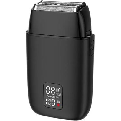 INF Rasoir électrique à triple grille flottante (haute et basse) - 3 lames flottantes, rechargeable par USB-C, étanche IPX6, Le noir - Publicité INF Rasoir électrique à triple grille flottante (haute et basse) - 3 lames flottantes, rechargeable par USB-C, étanche IPX6, Le noir - Publicité