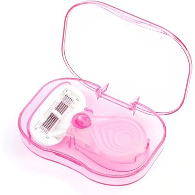 INF Mini rasoir féminin avec tête de précision à cinq couches, utilisation sèche et humide, 2 têtes de remplacement Rose - Publicité INF Mini rasoir féminin avec tête de précision à cinq couches, utilisation sèche et humide, 2 têtes de remplacement Rose - Publicité