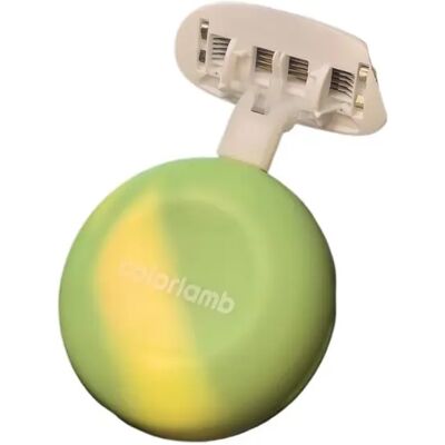 INF Rasoir féminin portable pliable à cinq lames avec tête flottante et bande lubrifiante à l'aloe à 360° Vert - Publicité INF Rasoir féminin portable pliable à cinq lames avec tête flottante et bande lubrifiante à l'aloe à 360° Vert - Publicité