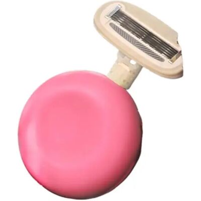INF Rasoir féminin portable pliable à cinq lames avec tête flottante et bande lubrifiante à l'aloe à 360° Rose - Publicité INF Rasoir féminin portable pliable à cinq lames avec tête flottante et bande lubrifiante à l'aloe à 360° Rose - Publicité