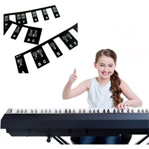 INF Clavier de piano amovible Étiquette de note 88 touches - Publicité INF Clavier de piano amovible Étiquette de note 88 touches - Publicité