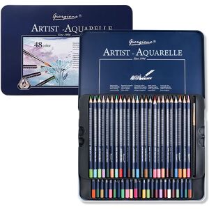 INF Ensemble de crayons de couleur aquarellables - 48 couleurs vives pour artistes 48 couleurs - Publicité INF Ensemble de crayons de couleur aquarellables - 48 couleurs vives pour artistes 48 couleurs - Publicité