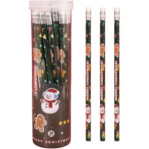 INF Crayons de Noël HB - Lot de 30 : Parfaits pour les enfants, les écoles et l'écriture festive Vert - Publicité INF Crayons de Noël HB - Lot de 30 : Parfaits pour les enfants, les écoles et l'écriture festive Vert - Publicité