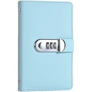 INF Organisateur de caisse A6 avec verrouillage par mot de passe - Classeur d'argent en cuir PU avec 50 feuilles Bleu - Publicité INF Organisateur de caisse A6 avec verrouillage par mot de passe - Classeur d'argent en cuir PU avec 50 feuilles Bleu - Publicité