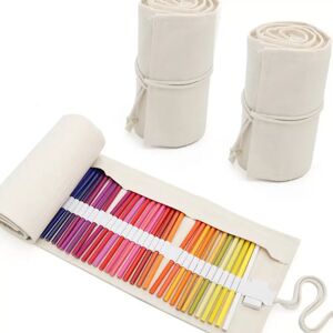 INF Ensemble de crayons de couleur à enrouler - Organisateur de crayons en toile 84 pièces pour artistes et étudiants - Publicité INF Ensemble de crayons de couleur à enrouler - Organisateur de crayons en toile 84 pièces pour artistes et étudiants - Publicité