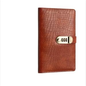 INF Organiseur de chèques à serrure à combinaison – Porte-livret en cuir PU avec pochettes transparentes café - Publicité INF Organiseur de chèques à serrure à combinaison – Porte-livret en cuir PU avec pochettes transparentes café - Publicité