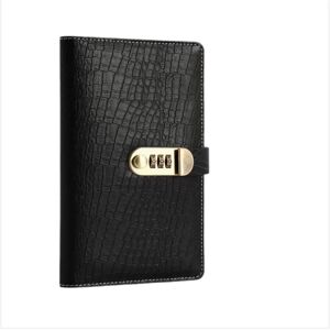 INF Organiseur de chèques à serrure à combinaison – Porte-livret en cuir PU avec pochettes transparentes Le noir - Publicité INF Organiseur de chèques à serrure à combinaison – Porte-livret en cuir PU avec pochettes transparentes Le noir - Publicité