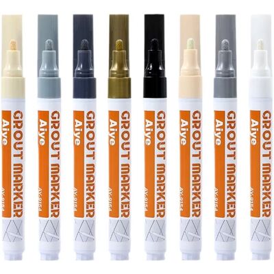INF Stylo à joint pour carrelage multicolore, pack de 8 - Publicité INF Stylo à joint pour carrelage multicolore, pack de 8 - Publicité