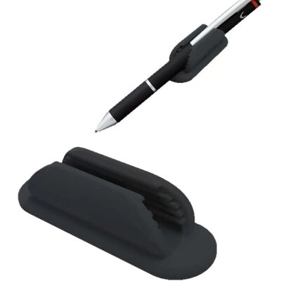 INF Clips de Support de Stylo en Silicone - Lot de 2 Le noir - Publicité INF Clips de Support de Stylo en Silicone - Lot de 2 Le noir - Publicité