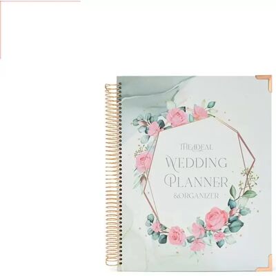 INF Livre de planification de mariage floral - Carnet et organisateur de mariage à spirale - Publicité INF Livre de planification de mariage floral - Carnet et organisateur de mariage à spirale - Publicité