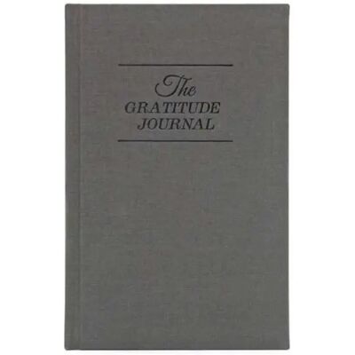 INF Journal de Gratitude A5 - Carnet en Lin à Couverture Rigide avec Papier Épais Gris - Publicité INF Journal de Gratitude A5 - Carnet en Lin à Couverture Rigide avec Papier Épais Gris - Publicité