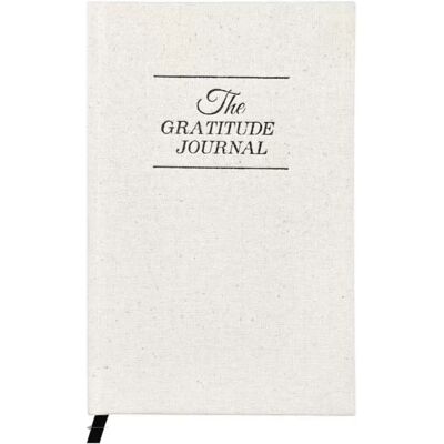INF Journal de Gratitude A5 - Carnet en Lin à Couverture Rigide avec Papier Épais Beige - Publicité INF Journal de Gratitude A5 - Carnet en Lin à Couverture Rigide avec Papier Épais Beige - Publicité