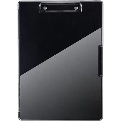 INF Boîte de classement A4 Transparente et Inscriptible - Organisateur avec Surface Tableau Blanc et Porte-Stylo Le noir - Publicité INF Boîte de classement A4 Transparente et Inscriptible - Organisateur avec Surface Tableau Blanc et Porte-Stylo Le noir - Publicité