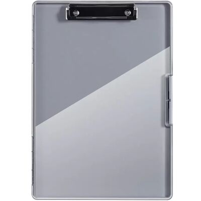 INF Boîte de classement A4 Transparente et Inscriptible - Organisateur avec Surface Tableau Blanc et Porte-Stylo Gris foncé - Publicité INF Boîte de classement A4 Transparente et Inscriptible - Organisateur avec Surface Tableau Blanc et Porte-Stylo Gris foncé - Publicité