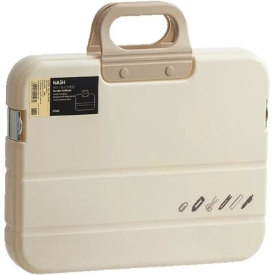 INF Organisateur de Documents A4 Portable, Sac de Rangement en Plastique avec Poignée - Publicité INF Organisateur de Documents A4 Portable, Sac de Rangement en Plastique avec Poignée - Publicité