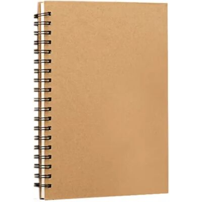 INF Bloc pour marqueurs 16K - 50 feuilles 120G, reliure spirale rigide, couverture kraft, pages perforées pour marqueurs, - Publicité INF Bloc pour marqueurs 16K - 50 feuilles 120G, reliure spirale rigide, couverture kraft, pages perforées pour marqueurs, - Publicité