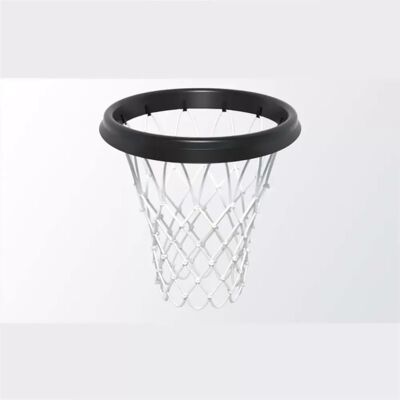 INF Panier de Basketball Portable Noir en PU avec Filet Blanc - Installation Facile - Publicité INF Panier de Basketball Portable Noir en PU avec Filet Blanc - Installation Facile - Publicité
