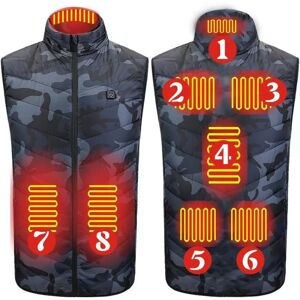 INF Gilet Chauffant Camouflage Huit Zones à Contrôle Unique - Alimentation USB, 3 Niveaux de Température L - Publicité INF Gilet Chauffant Camouflage Huit Zones à Contrôle Unique - Alimentation USB, 3 Niveaux de Température L - Publicité