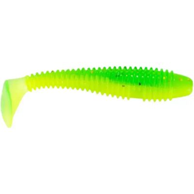 INF Micro Appât Souple de Pêche Nervuré T-Tail 35mm - 100pcs Appâts en PVC Vert - Publicité INF Micro Appât Souple de Pêche Nervuré T-Tail 35mm - 100pcs Appâts en PVC Vert - Publicité