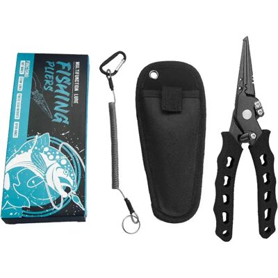 INF Pince de pêche à long bec en acier inoxydable antidérapante et antirouille Le noir - Publicité INF Pince de pêche à long bec en acier inoxydable antidérapante et antirouille Le noir - Publicité