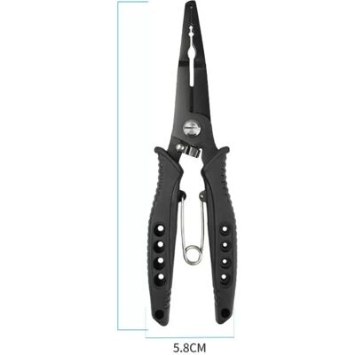 INF Pince de pêche à long bec d'aigle - Acier 420, multifonction Le noir - Publicité INF Pince de pêche à long bec d'aigle - Acier 420, multifonction Le noir - Publicité